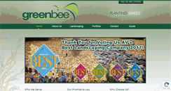 Desktop Screenshot of greenbeelandscape.com