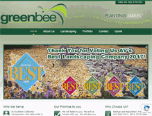 Tablet Screenshot of greenbeelandscape.com